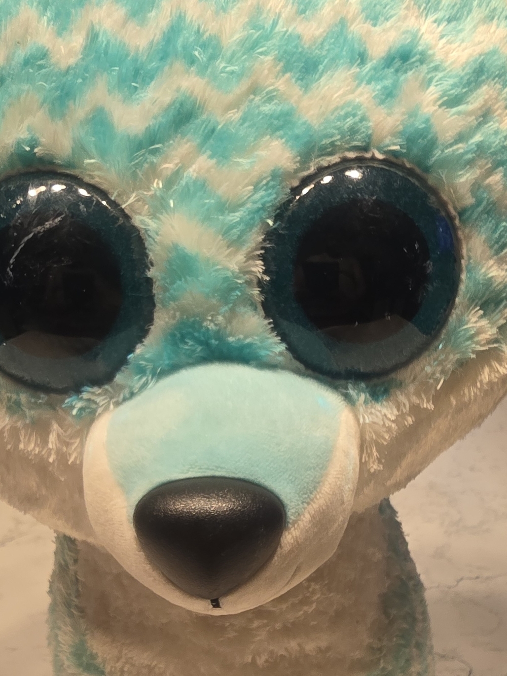 Claire's Blue and White Plush Puppy with Sparkle Eyes